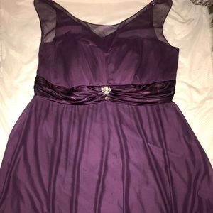 Purple Flared Dress